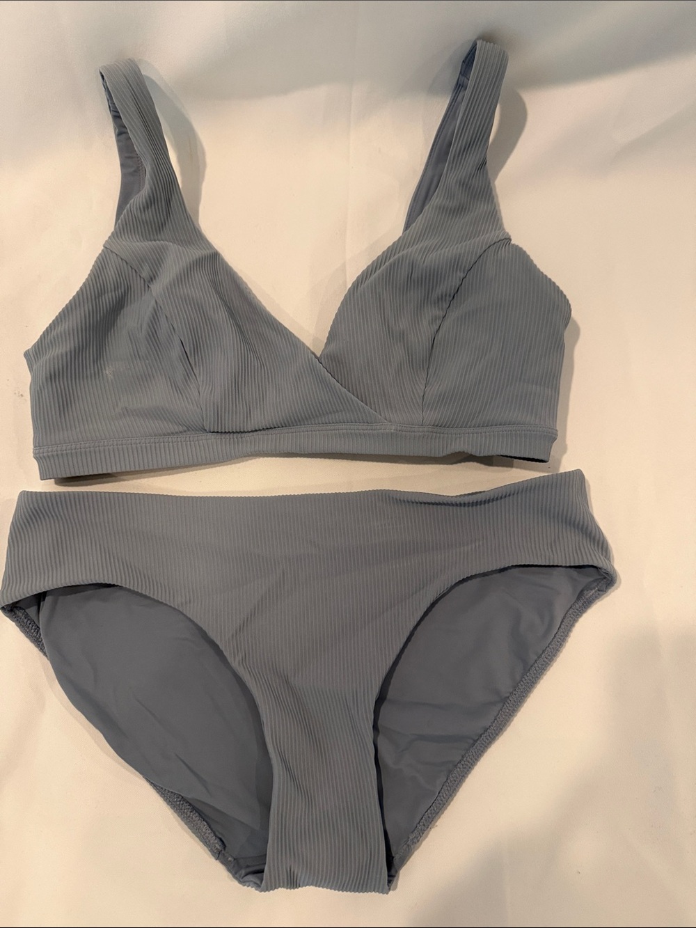 lululemon athletica Ribbed Light Slate Blue Bikini Set